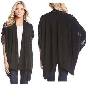 Karen Kane Drape Front Poncho Cardigan